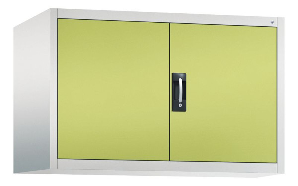 C+P Aufsatzschrank Acurado, H790xB1200xT600mm, Farbe: Lichtgrau / Viridingrün, Muldengriff, 9495-000 S10014