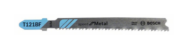 Bosch Stichsägeblatt T 121 BF Speed for Metal, 25er-Pack, 2608636703