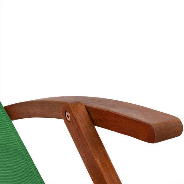 casaria Gartenliege Grün Akazienholz 94x60x94cm, 100487