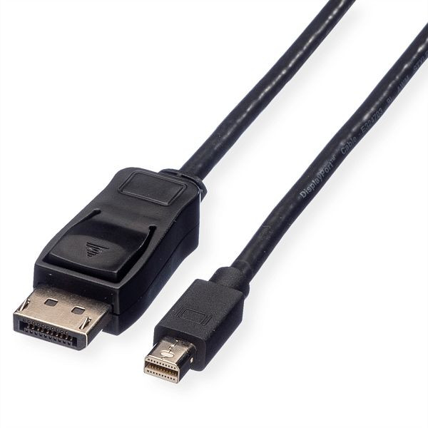 VALUE DisplayPort Kabel, DP ST - Mini DP ST, schwarz, 3 m, 11.99.5636