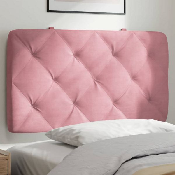 vidaXL Kopfteil-Kissen Rosa 90 cm Abmessung Samt, 374713