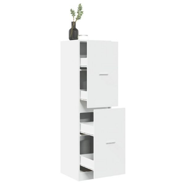 vidaXL Apothekerschrank Weiß 40x41x144,5 cm Holzwerkstoff, 3309636