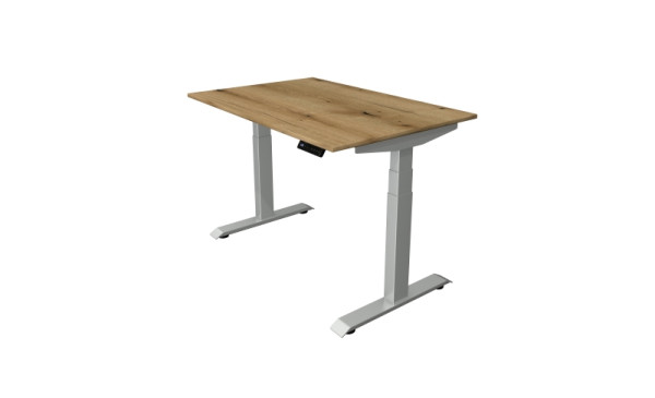 Kerkmann Sitz-Stehtisch B 1200 x T 800 mm, elektrisch höhenverstellbar von 640-1290 mm, Eiche, (Montage), 10040455-1