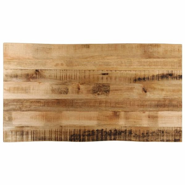 vidaXL Tischplatte mit Baumkante 110x60x2,5 cm Raues Mango Massivholz, 370671