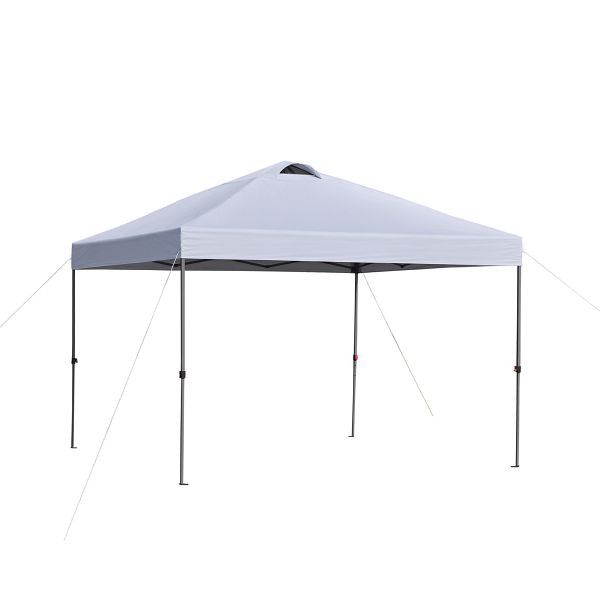 Outsunny Pavillon ca. 3x3m, wasserdicht Stabil Winterfest Pop-up Faltpavillon, UV Schutz, Faltbar Partyzelt, 84C-231WT