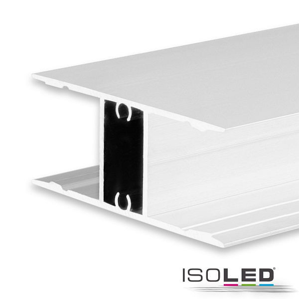 ISOLED LED Aufbauleuchtenprofil HIDE DOUBLE Aluminium weiß RAL 9003, 200cm, 114802