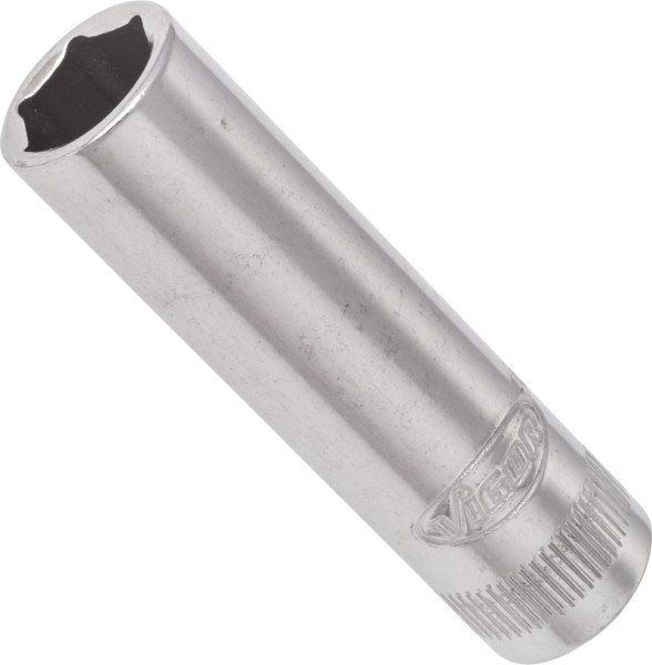 VIGOR Steckschlüsseleinsatz, lang, Vierkant hohl 6,3 mm (1/4 Zoll), Außen-Sechskant Profil, 9 mm, V2538N
