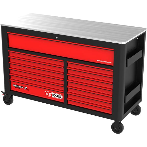 KS Tools PERFORMANCEplus Werkstattwagen P45 mit 14 Schubladen, 873.7014