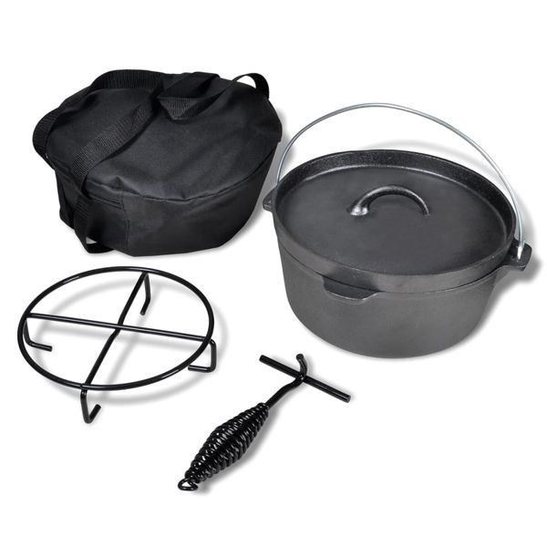 vidaXL Holländischer Ofen 4,2 l mit Zubehör, 41562