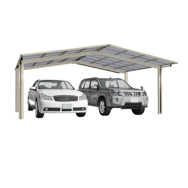 Ximax Aluminium Carport Linea Typ 60 M-Ausführung Edelstahl-Look, 76121