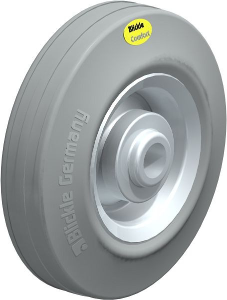 Blickle RD 125/15R-VLI Rad aus Zweikomponenten-Vollgummi, Grau, 94706