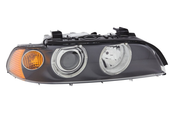 HELLA Xenon/Halogen-Hauptscheinwerfer, für u.a. BMW 5 (E39), schwarz, ECE, für Rechtsverkehr, rechts, 1EL 008 052-521