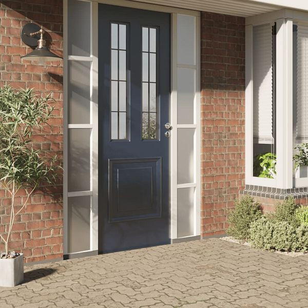 vidaXL Fensterfolien 5 Stück Statisch Matt Transparent Grau PVC, 3208946