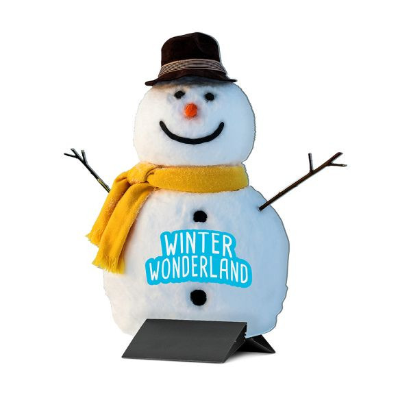 Showdown Displays Panel-Basis Aluminium schwarz 30cm, PBAB30