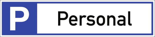 Moedel Parkplatzreservierer Personal, Aluminium, 460x110 mm, 108104