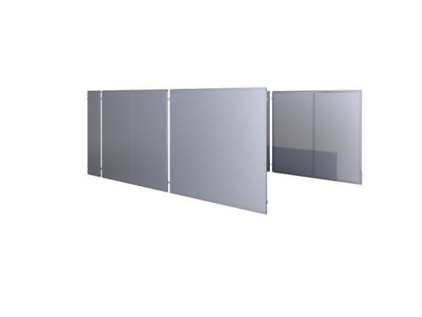 KGT Seitenelement Carport Elbe, silber, 2.05 x 1.75 m, 15000011