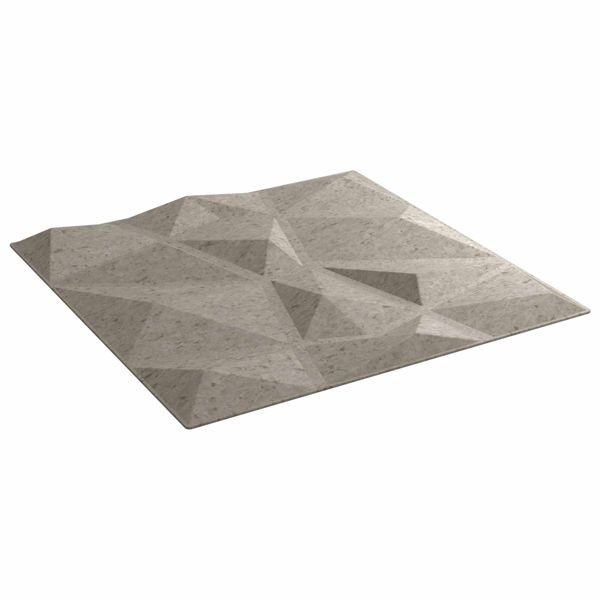 vidaXL Wandpaneele 24-teilig Betongrau 50 x 50 cm XPS Schaum, 42046036