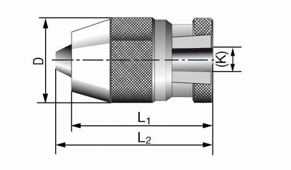 ALBRECHT Selbstspannendes Bohrfutter, B16 ISO 239, 1 - 13 mm, 100 0130 B16 0