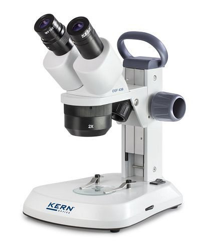 Kern Optics Stereomikroskop OSF 438, Tubus Binocular, Objektive 1x / 2x / 3x, 0,35 W / 1 W LED, 283696
