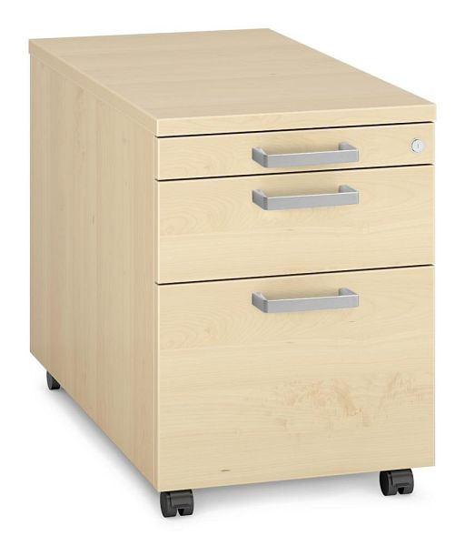 Deskin Rollcontainer MULTI MODUL-PRO, Ahorndekor, B 435 x H 600 x T 800 mm, 359923