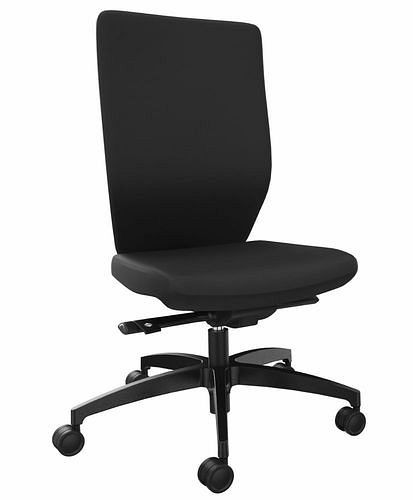 DENIOS Bürostuhl Stilo ES operator, Syncro-Quickshift-Technik, schwarz, 292413