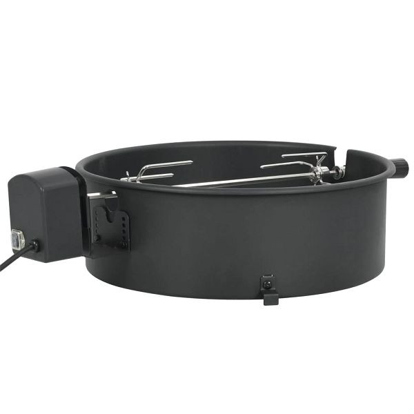 vidaXL BBQ Rotisserie Ring Set 47 cm Schwarz, 44289