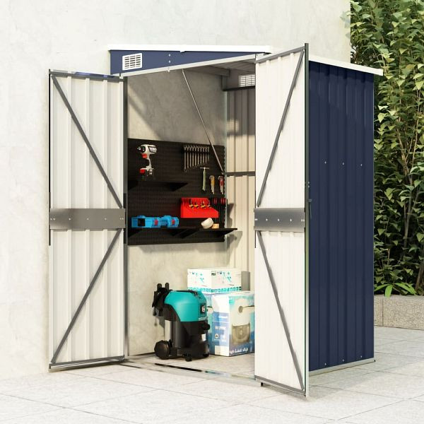 vidaXL Anbauschuppen Anthrazit 118x100x178 cm Verzinkter Stahl, 316219