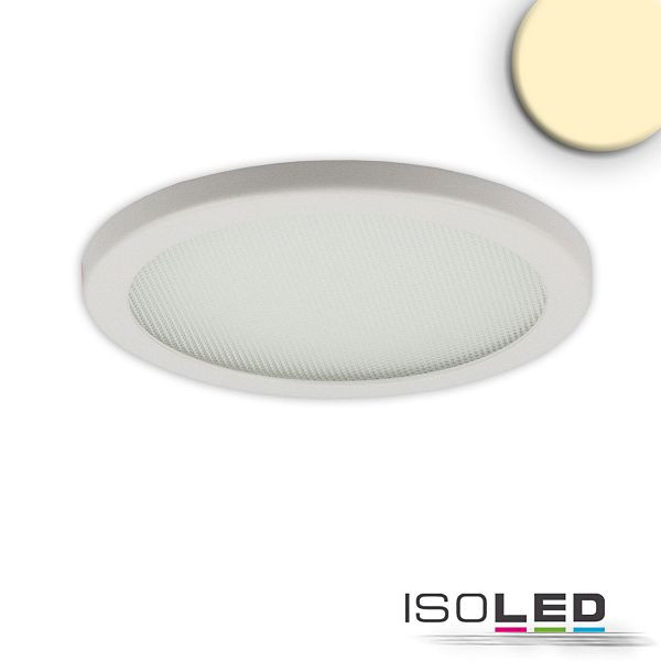ISOLED LED Downlight Flex 8W, prismatisch, 120°, Lochausschnitt 50-100mm, warmweiß, dimmbar, 114112
