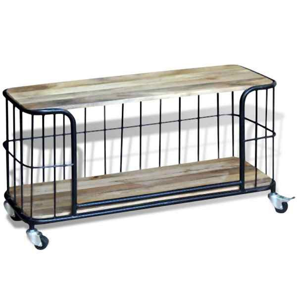 vidaXL TV-Schrank Massivholz Mango 100x40x45 cm, 243301