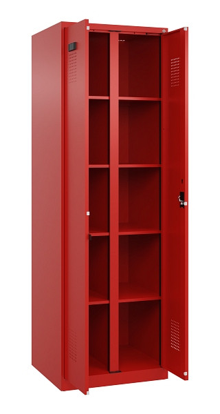 C+P Wäsche-Spind Evolo PLUS, 2 Abteile, 1850x600x500mm, 3020/3020, Verschluss Zylinderschloss, 049002-20B S10052