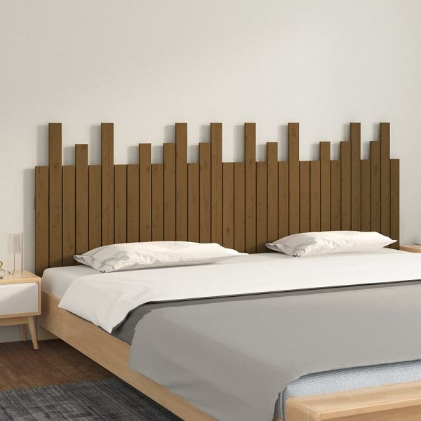 vidaXL Wand-Kopfteil Honigbraun 204x3x80 cm Massivholz Kiefer, 824781