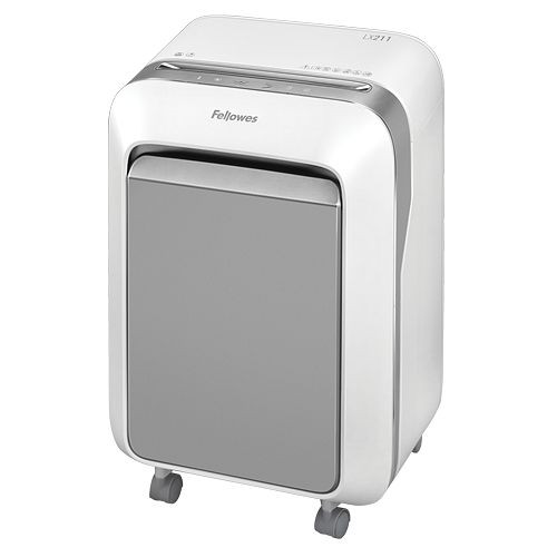 Fellowes Powershred LX211 Mikroschnitt Aktenvernichter, Schneidleistung: 15 Blatt, weiß, 5050301