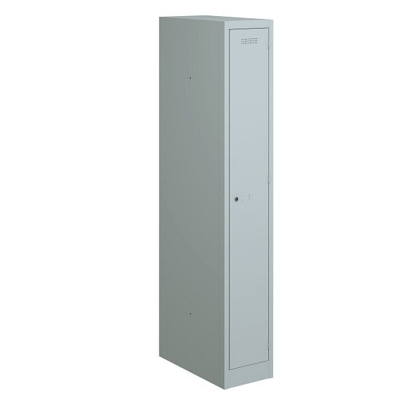 Bisley Garderobenschrank Primary Locker 1 Abteil 300 mm, Farbe lichtgrau, PL3050S1645