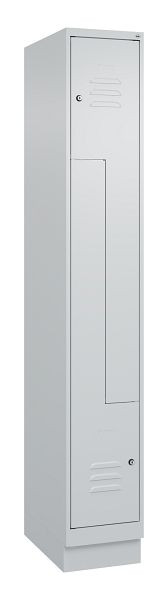 C+P Z-Spind Classic PLUS, C Z-Spind, Classic PLUS, Sockel, 2 Abteile, 1950x300x500mm, 7035/7035, Zylinderschlösser, 080023-102 S10024
