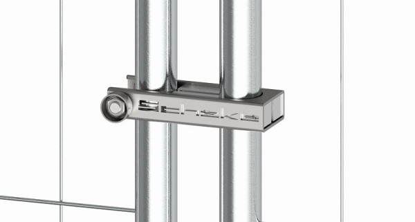 Schake Bauzaunscharnier für den Einsatz bei Torelementen, 3B115