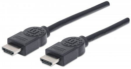 MANHATTAN High Speed HDMI-Kabel mit Ethernet-Kanal, HEC, ARC, 3D, 4K@30Hz, geschirmt, schwarz, 5 m, 323239
