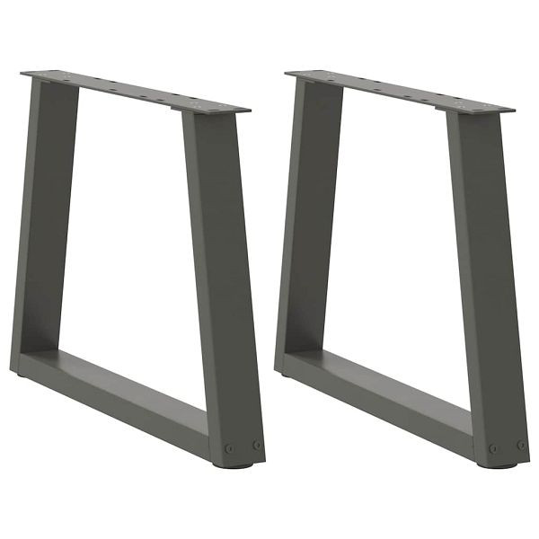 vidaXL Esstisch Beine V-Form 2 Stück Anthrazit 70x(42-43,3) cm Stahl, 4012558