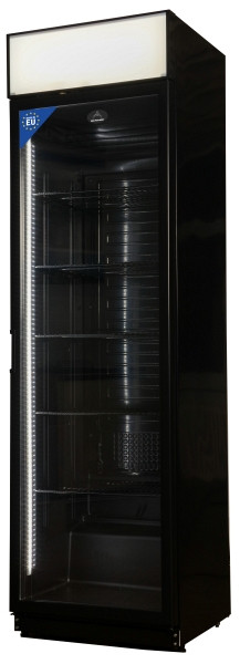 A&S Polarny Flaschenkühlschrank 385 L 600x600x2025mm, schwarz, KS-385BB