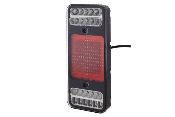 HELLA Heckleuchte - Coluna - LED - 12V - Anbau/geschraubt - Lichtscheibenfarbe: glasklar - LED-Lichtfarbe: rot/weiß/gelb - 500mm - links/rechts, 2VP 345 900-401