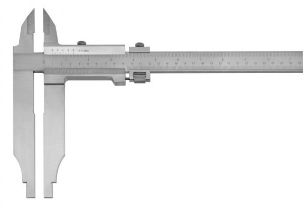HITEC Werkstattmessschieber, 0-300mm, mit Messerspitzen und Feineinstellung, 111-52