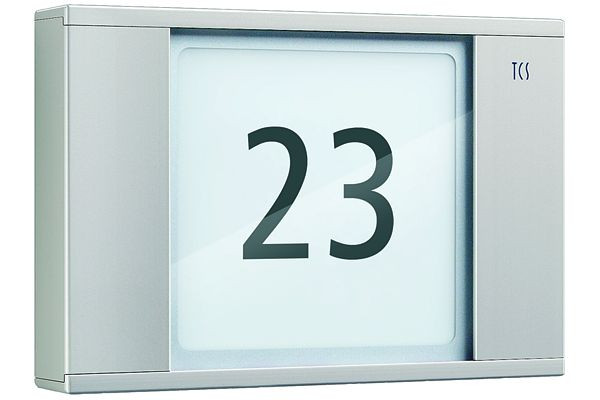 TCS Infomodul für Außenstationserien PDS/PES und AVD/AVE, AP silber, PI135-EN/04