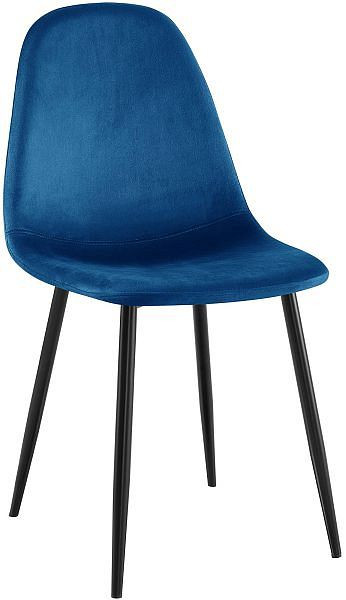 CLP Esszimmerstuhl Napier Samt, blau, 317560, 4251756448936