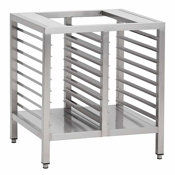 Gastro-Inox Edelstahl AISI 430 Untergestell für Öfen, 800 mm, Gastronorm Raum, mit Grundboden, unter Platz für 16x Gastronorm 1/1, 310.110