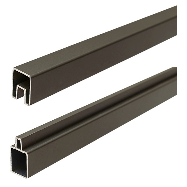 T&J ECOSTECK-Start & Abschluss Set, ANTHRAZIT, 32/25 x 20 x 1800 mm, Aluminium, 44685