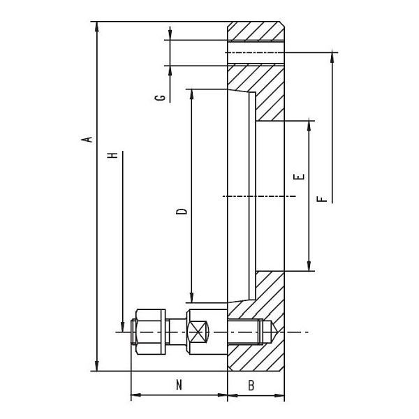 BISON Flansch 8237-315-8, 358237032900