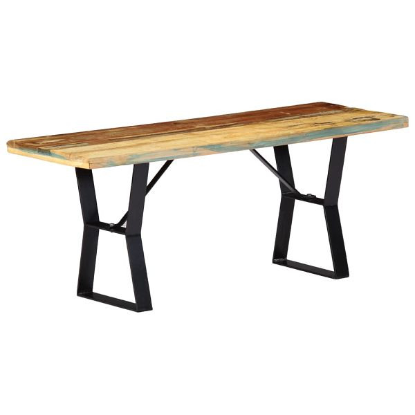 vidaXL Sitzbank 110 cm Altholz Massiv, 247952, 8718475740483