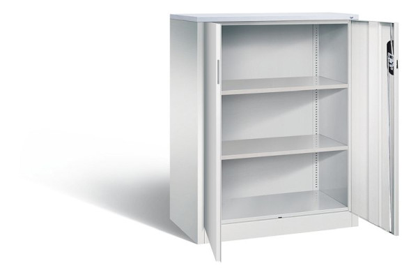 C+P Büroschrank Acurado, H1200xB930xT500mm, Farbe: Lichtgrau, Muldengriff, 3 OH, 9287-1200 S10234