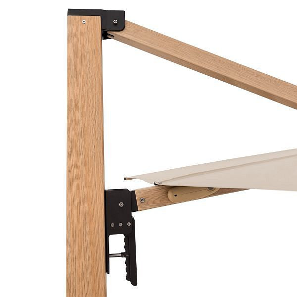 doppler Pendelschirm ALU WOOD XL ULTRA 400x300, 400x300cm, 8 teilig, Esche hell, Design: 820 natur, 449270820