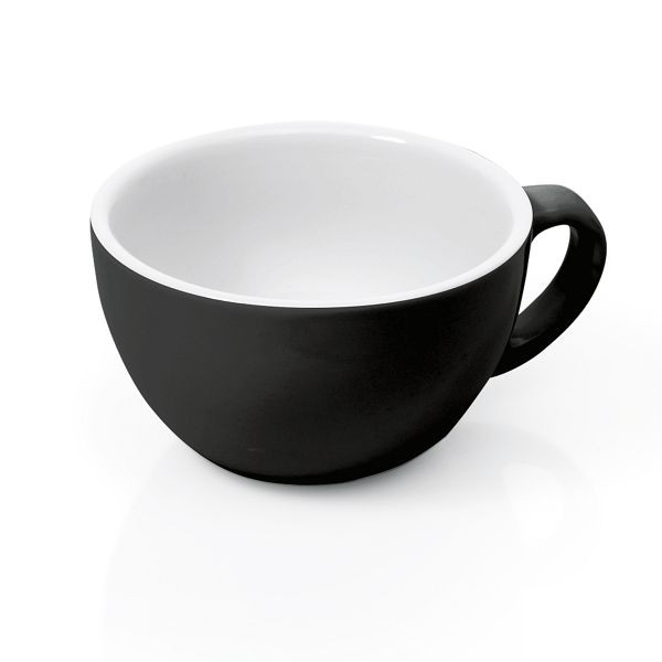 WAS Cappuccino Obertasse Italia Black, 0,20 Liter, Porzellan, VE: 6 Stück, 4998020