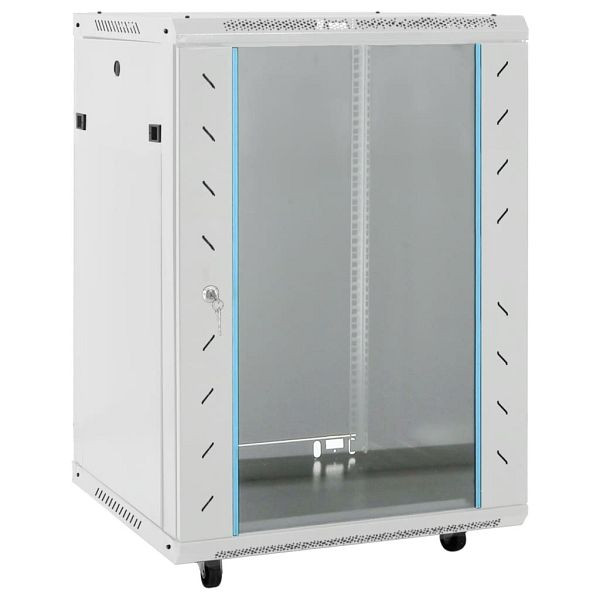 vidaXL 15U Netzwerkschrank auf Rollen 19" IP20 53x40x80 cm, 30265